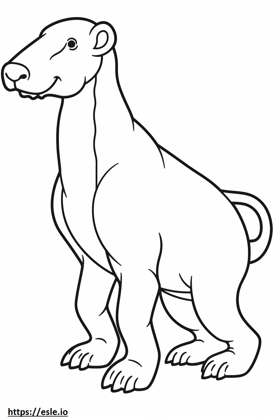 Bedlington Terrier cute coloring page