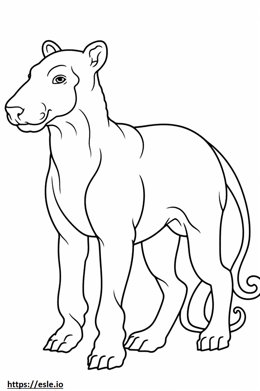 Bedlington Terrier Playing coloring page