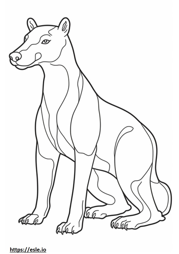 Bedlington Terrier jugando para colorear e imprimir