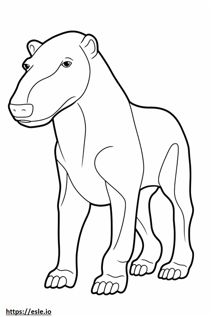 Coloriage Amical pour les Bedlington Terriers à imprimer