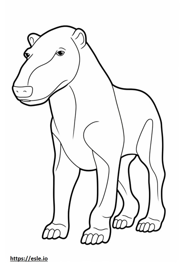 Bedlington Terrier Friendly coloring page