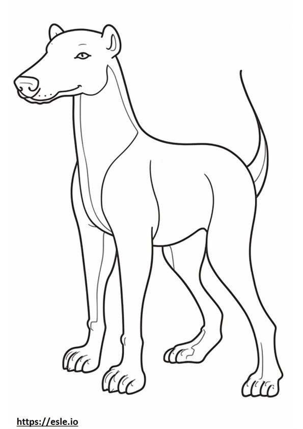 Apto para Bedlington Terrier para colorear e imprimir