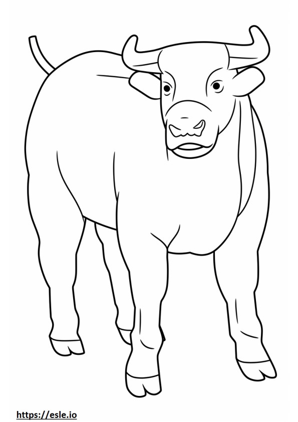 Beefalo full body coloring page