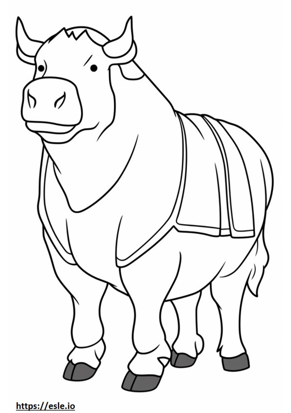 Beefalo full body coloring page