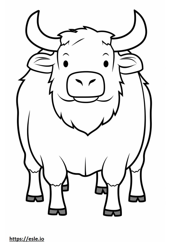 Emoji de sonrisa de Beefalo para colorear e imprimir