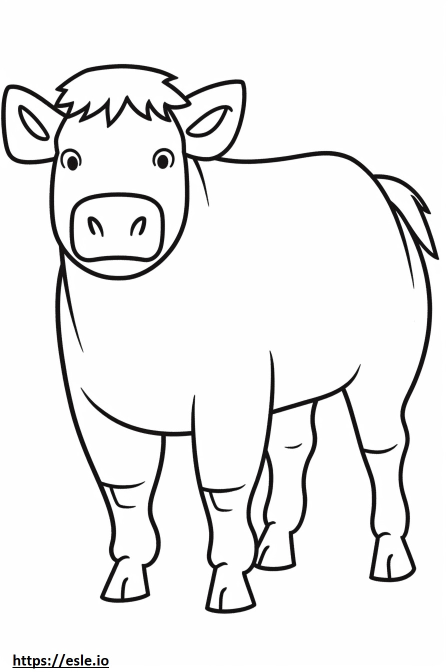 Beefalo Friendly coloring page