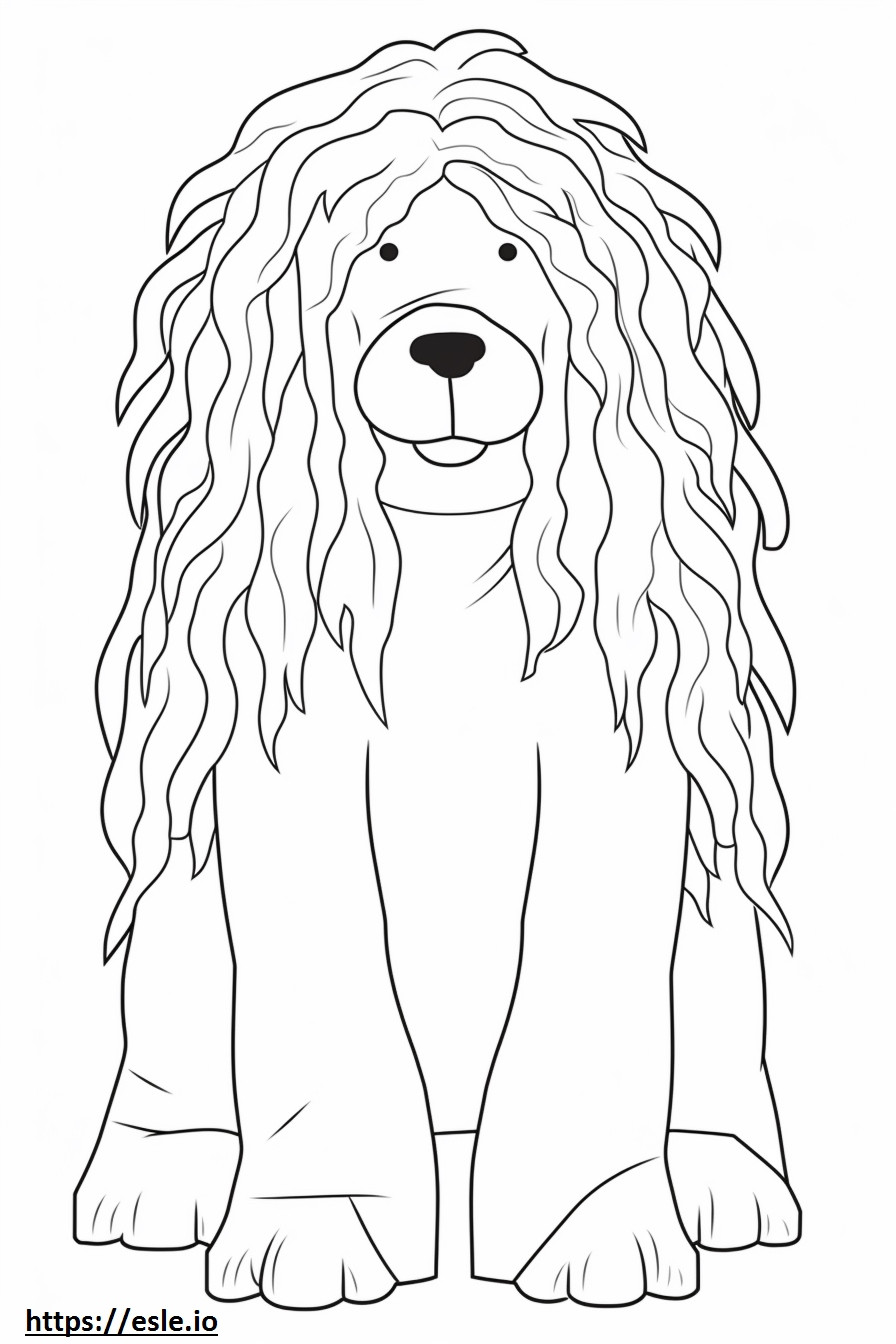 Bergamasco baby coloring page