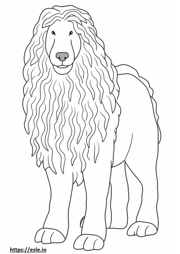 Bergamasco Friendly coloring page