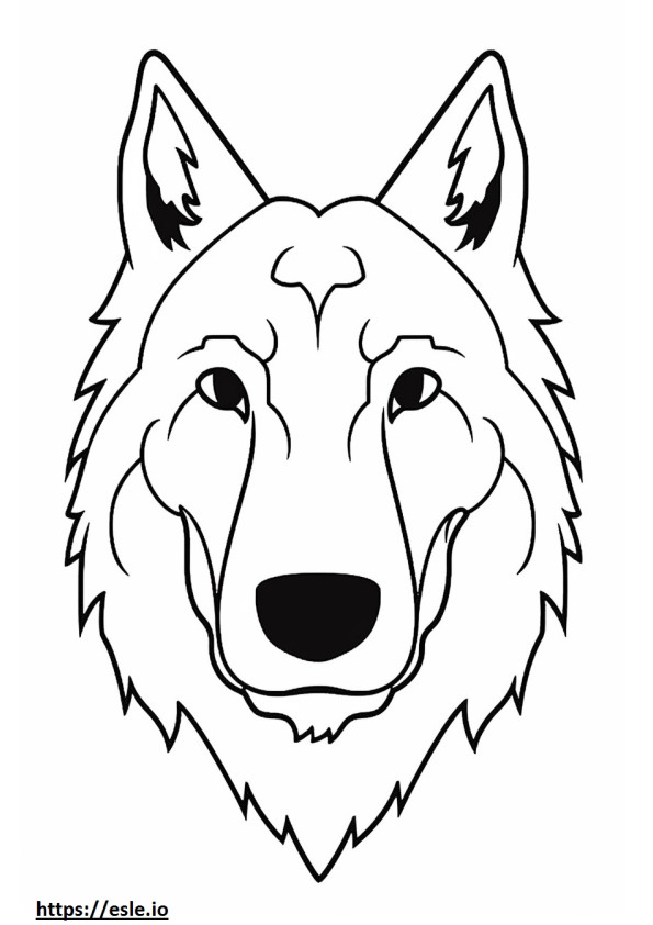 Berger Picard face coloring page