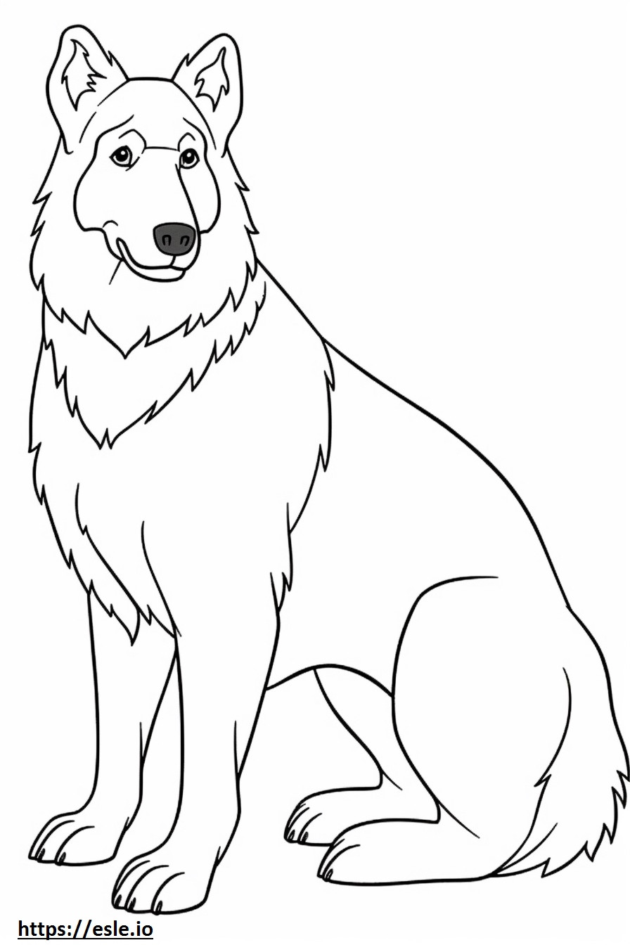 Berger Picard cartoon coloring page