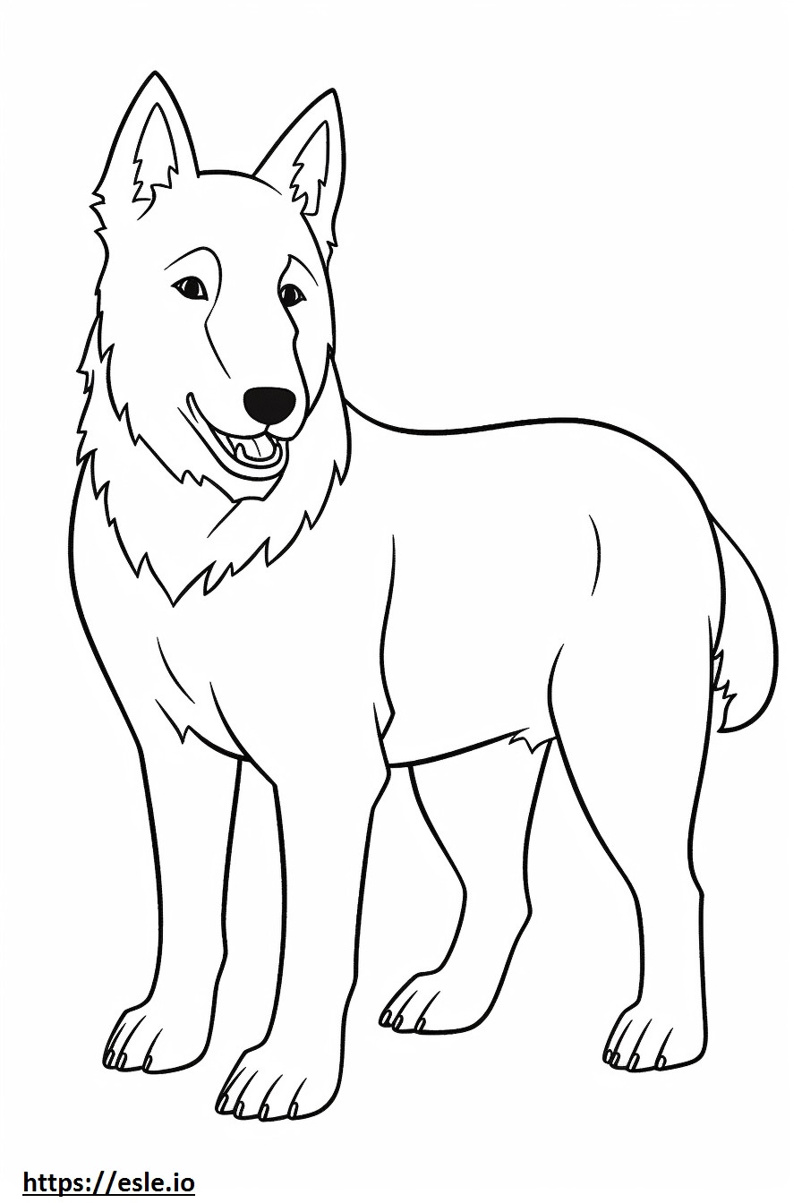 Berger Picard cartoon coloring page