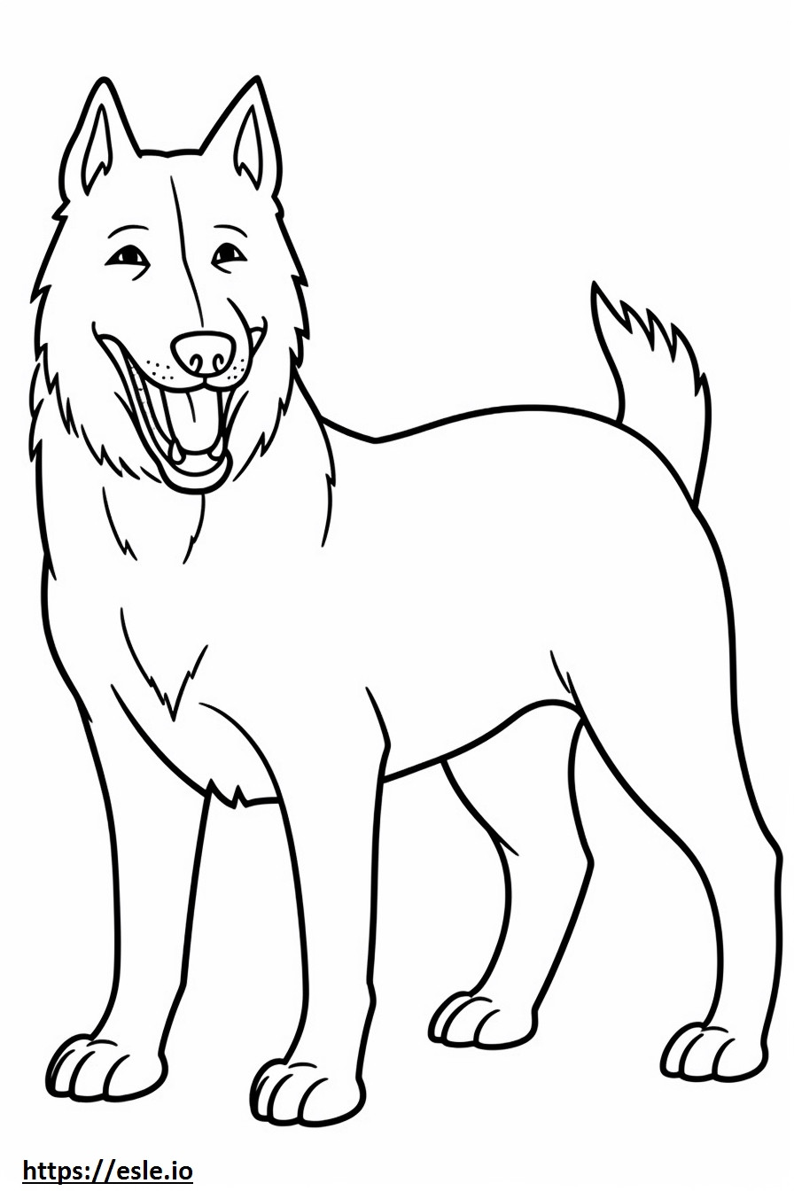 Berger Picard happy coloring page
