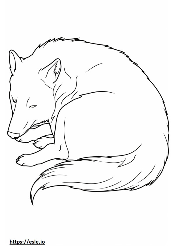 Berger Picard Sleeping coloring page