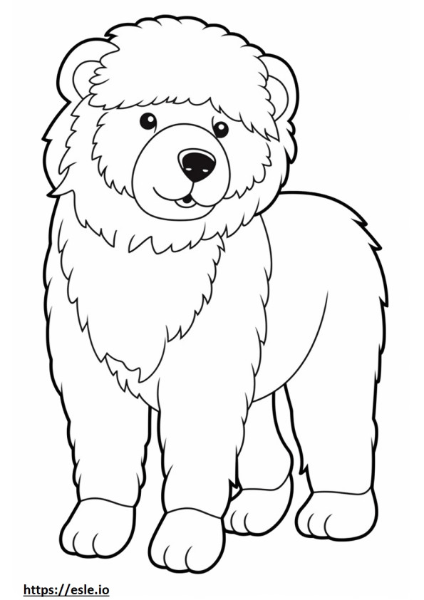 Bichpoo Playing coloring page
