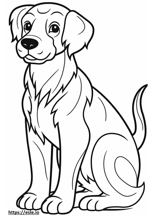 Desenho animado do Biewer Terrier para colorir