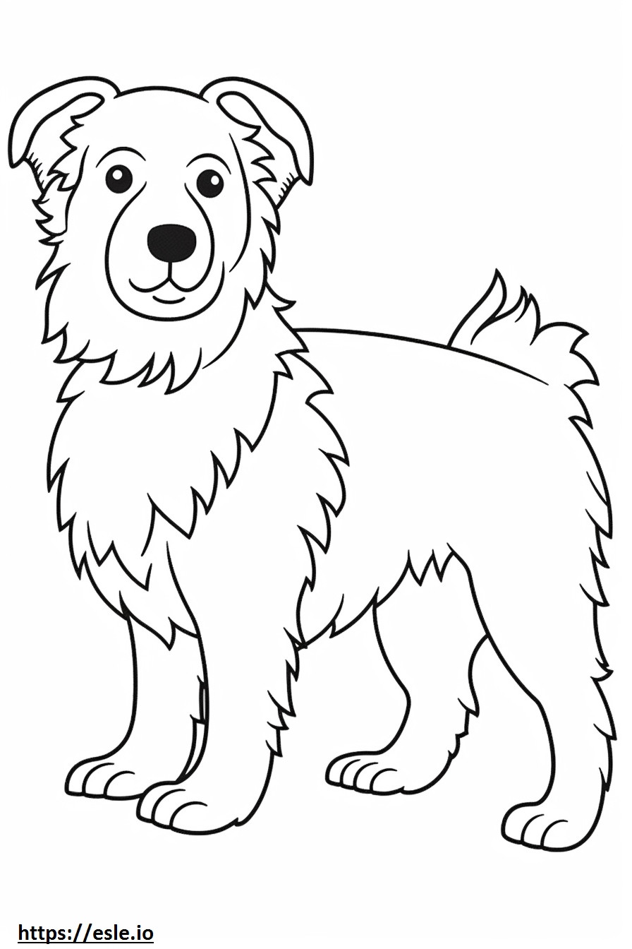 Biewer Terrier Friendly coloring page