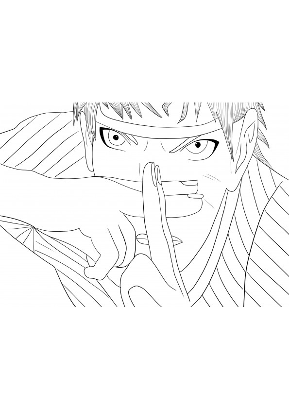 Naruto-vs-Sasuke from Naruto video game image free to print and color