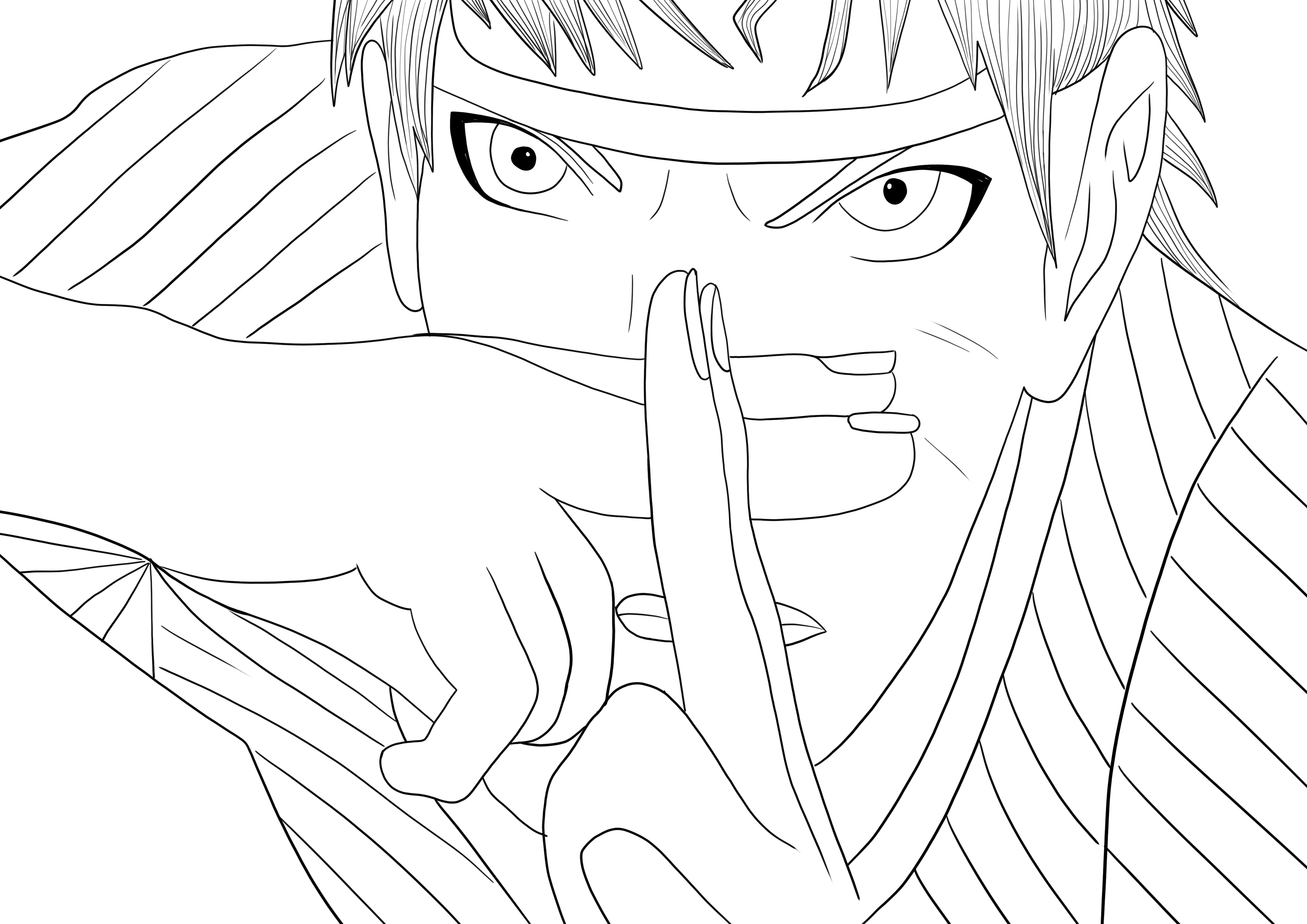 Meu desenho! (Naruto vs Sasuke)