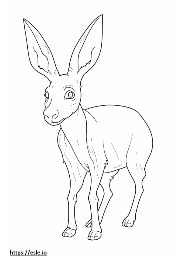 Bilby baby coloring page