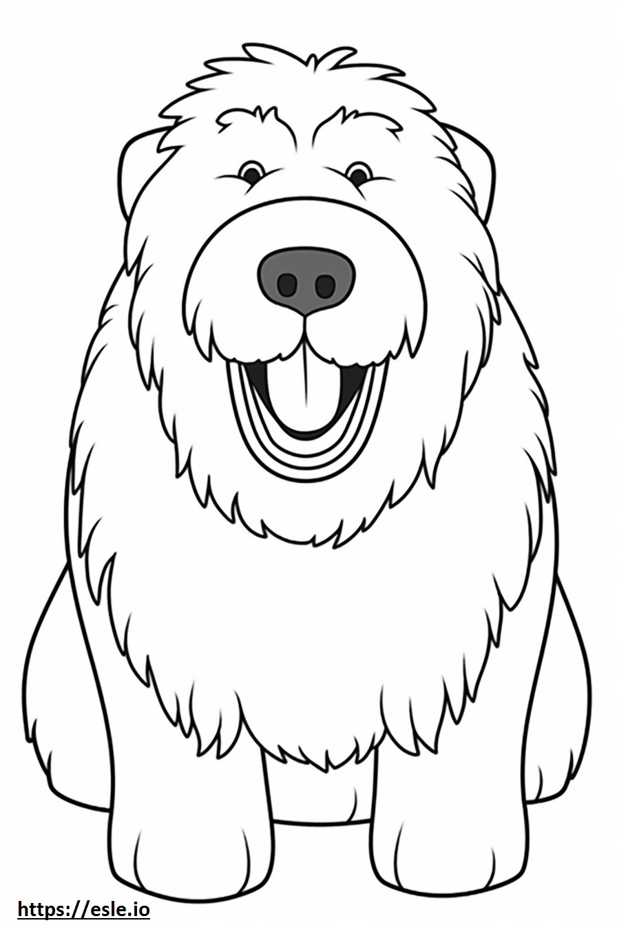 Emoji de sorriso de Terrier Russo Preto para colorir