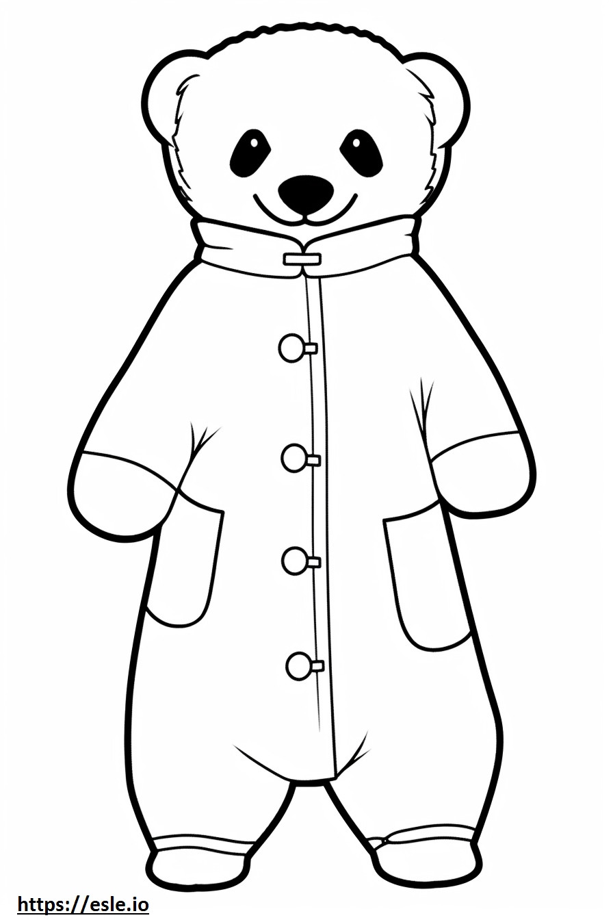 Black-Footed Ferret Kawaii coloring page