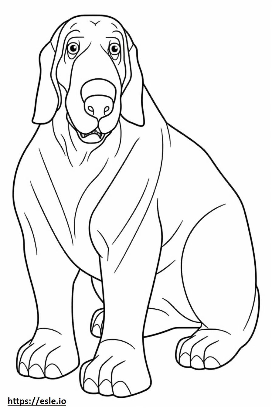 Bebeluş Bloodhound de colorat