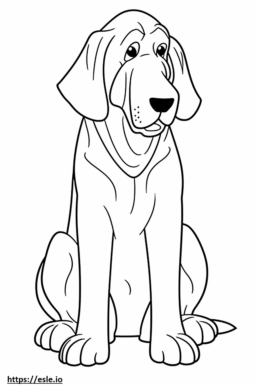 Bloodhound-Baby ausmalbild
