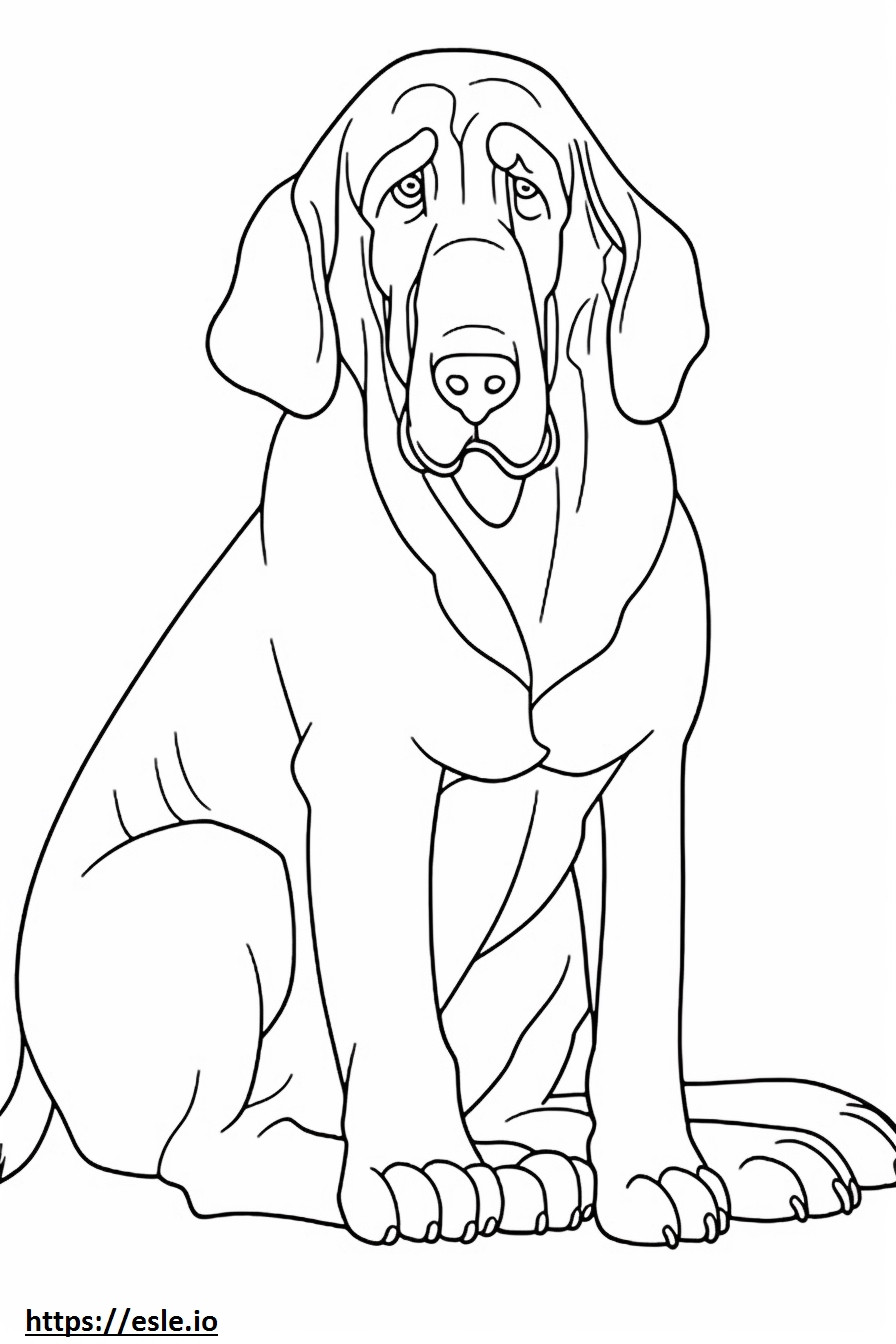 Bloodhound-Spielen ausmalbild