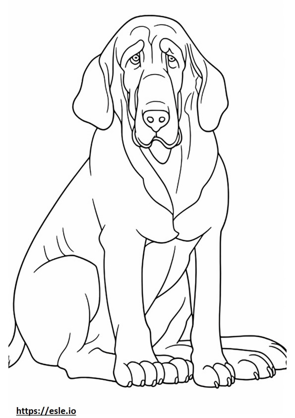 Bloodhound-Spielen ausmalbild