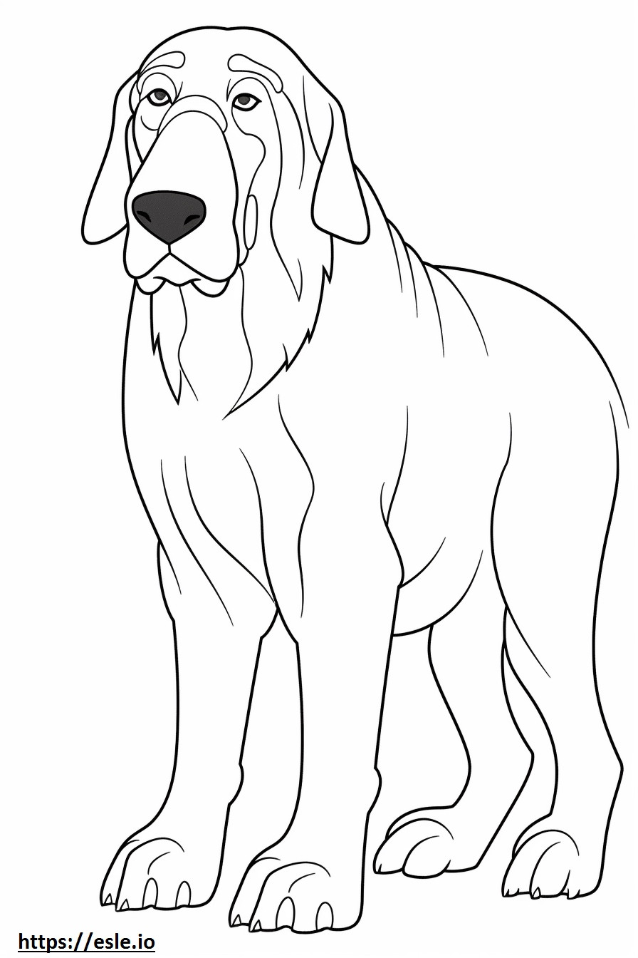 Bloodhound-freundlich ausmalbild