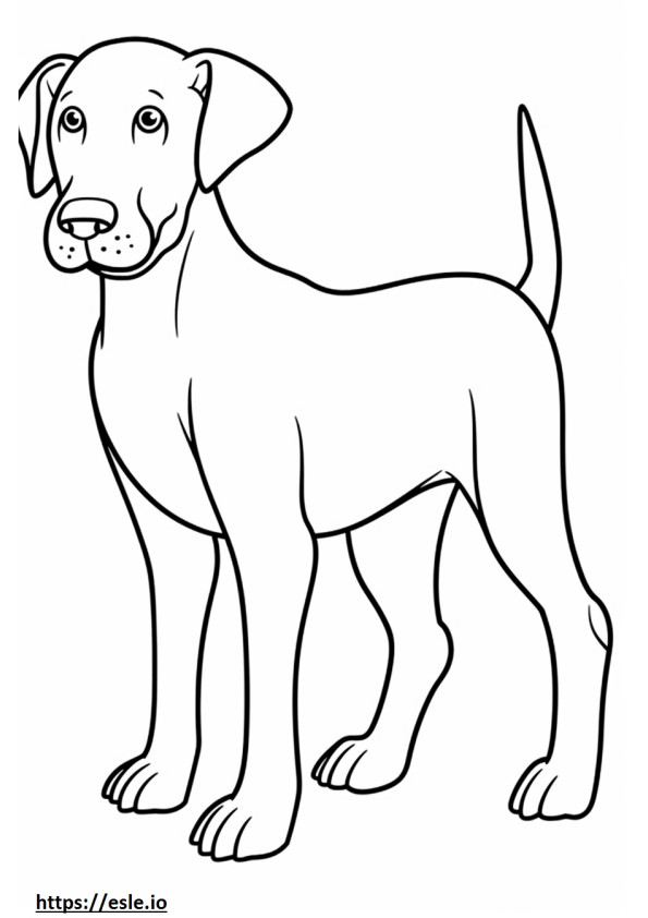 Blue Lacy Dog baby coloring page