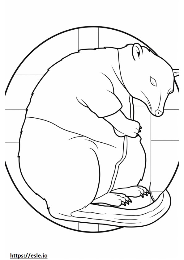 Boggle Sleeping coloring page