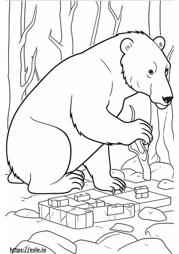 Boggle Playing coloring page