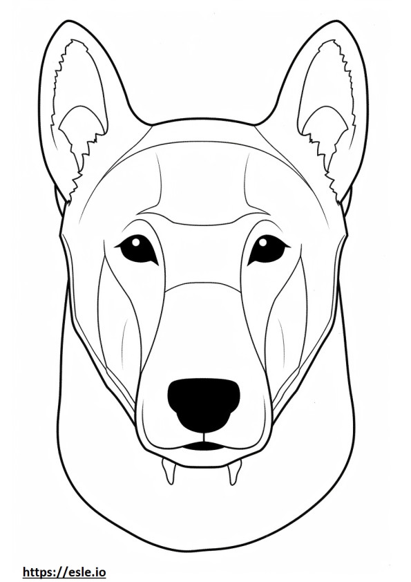 Cara de Boglen Terrier para colorear e imprimir