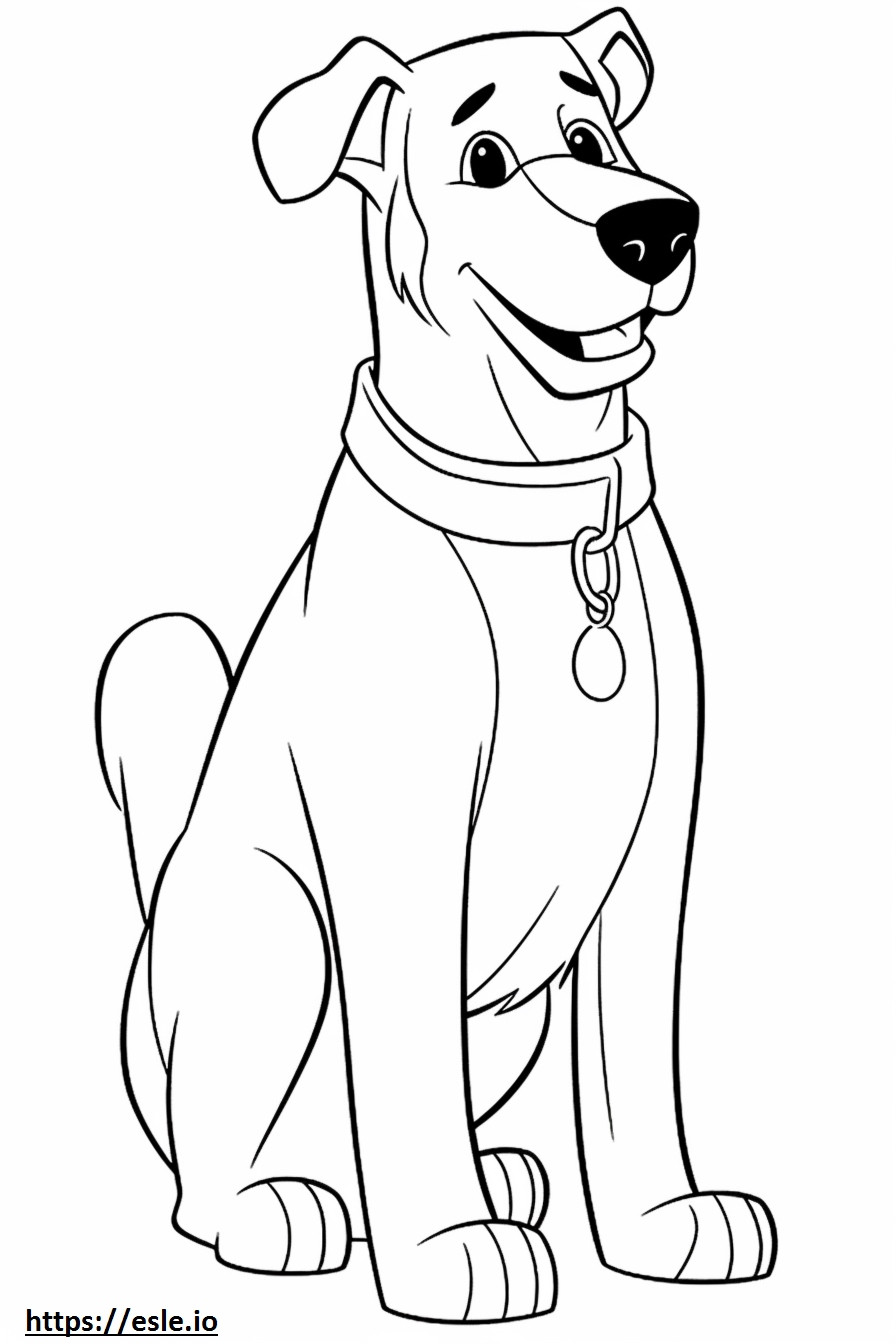 Boglen Terrier cartoon coloring page