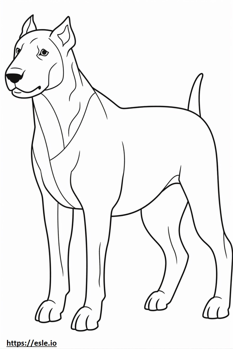 Boglen Terrier drăguț de colorat