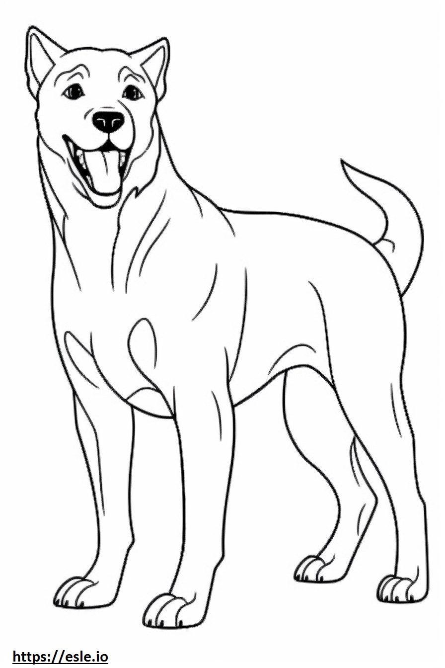 Boglen Terrier happy coloring page