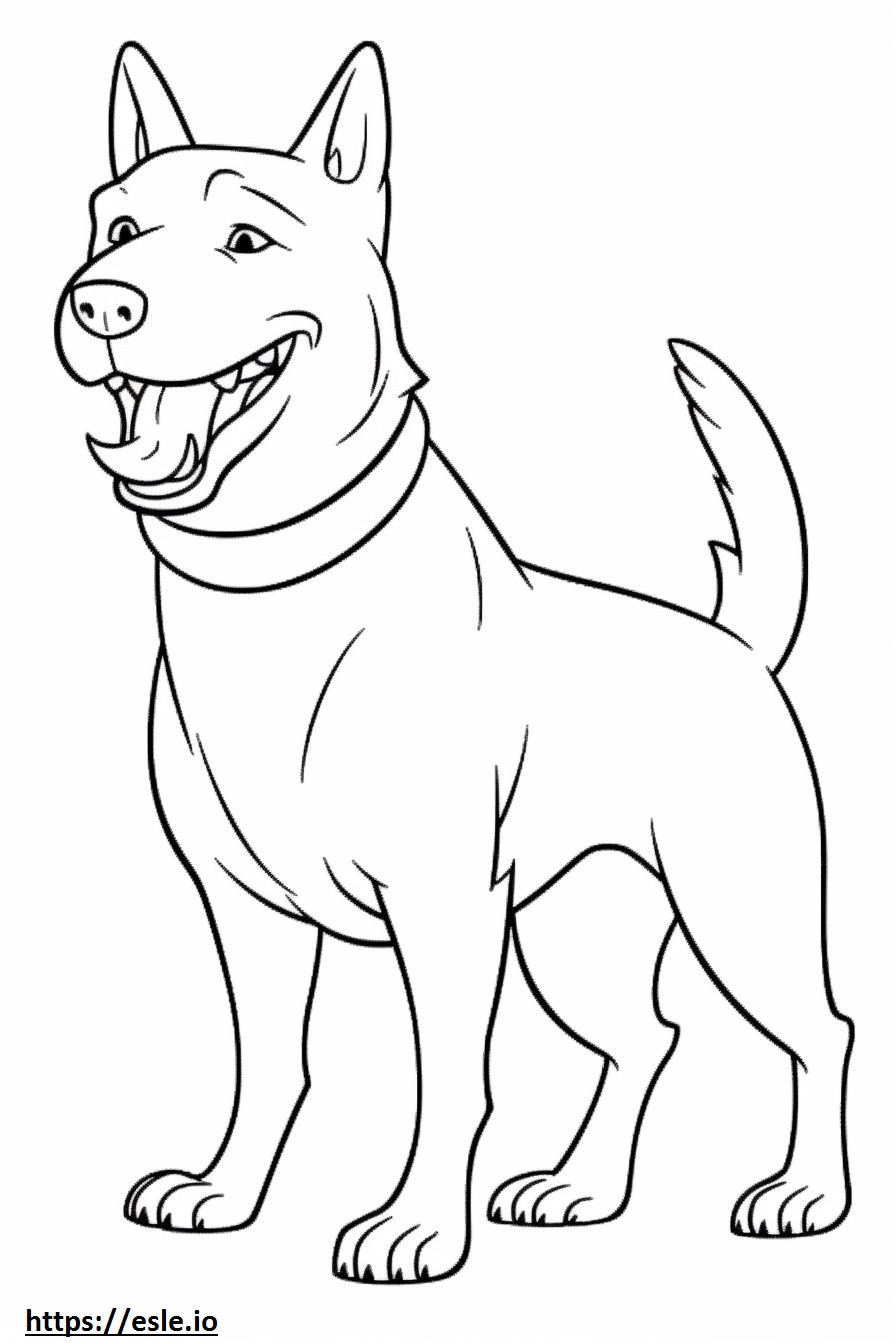 Boglen Terrier feliz para colorir
