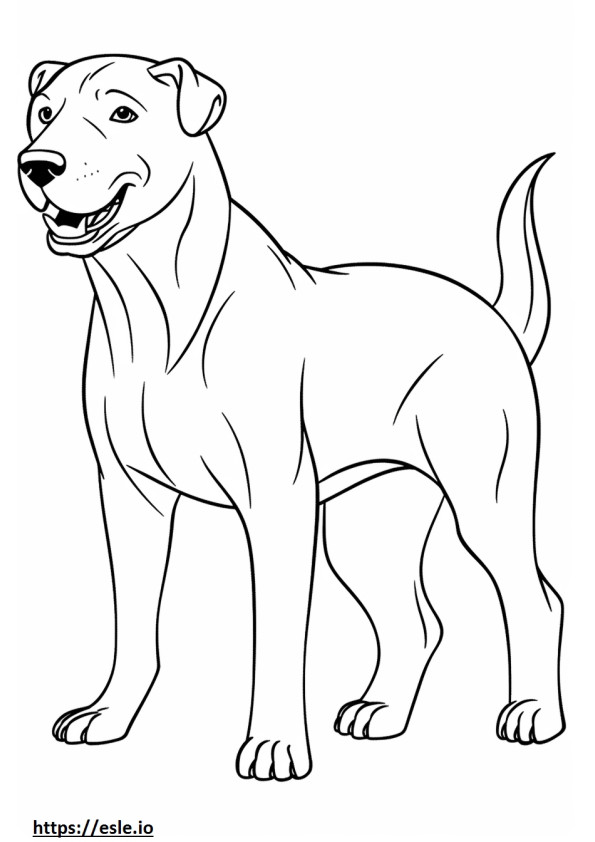 Boglen Terrier che gioca da colorare