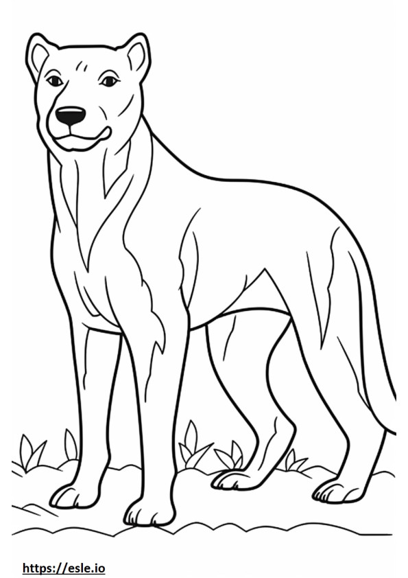 Coloriage Boglen Terrier jouant à imprimer
