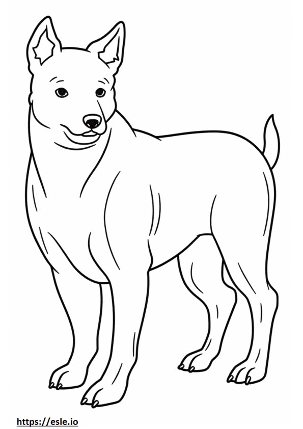 Boglen Terrier Kawaii para colorear e imprimir