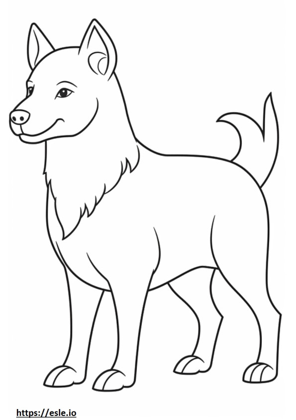 Boglen Terrier Kawaii para colorir