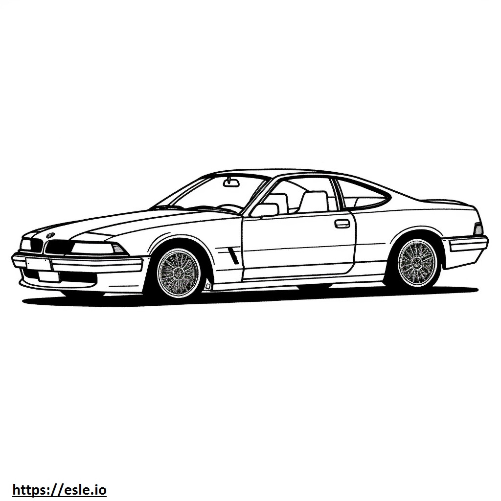 BMW 840i Coupe 2025 coloring page