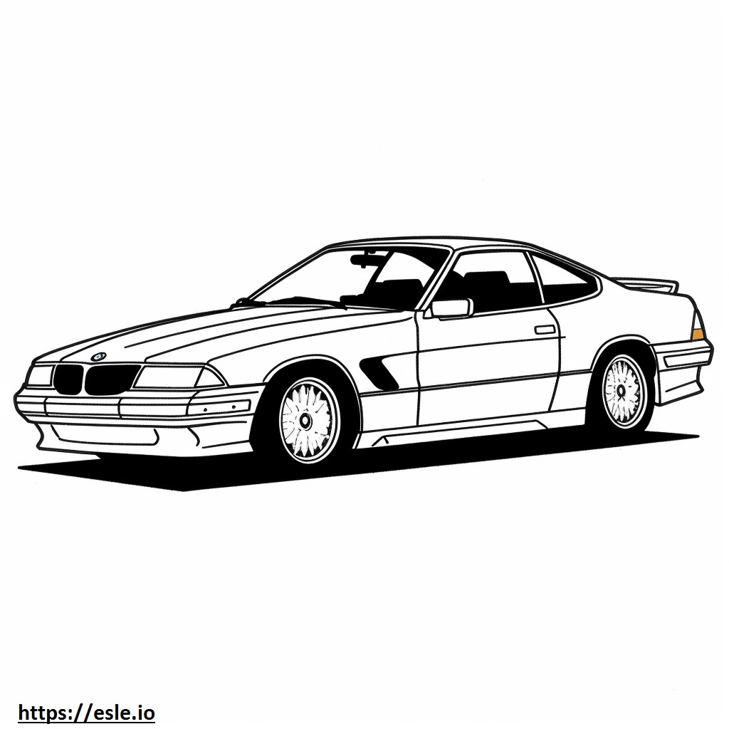 BMW 840i Coupe 2025 gambar mewarnai