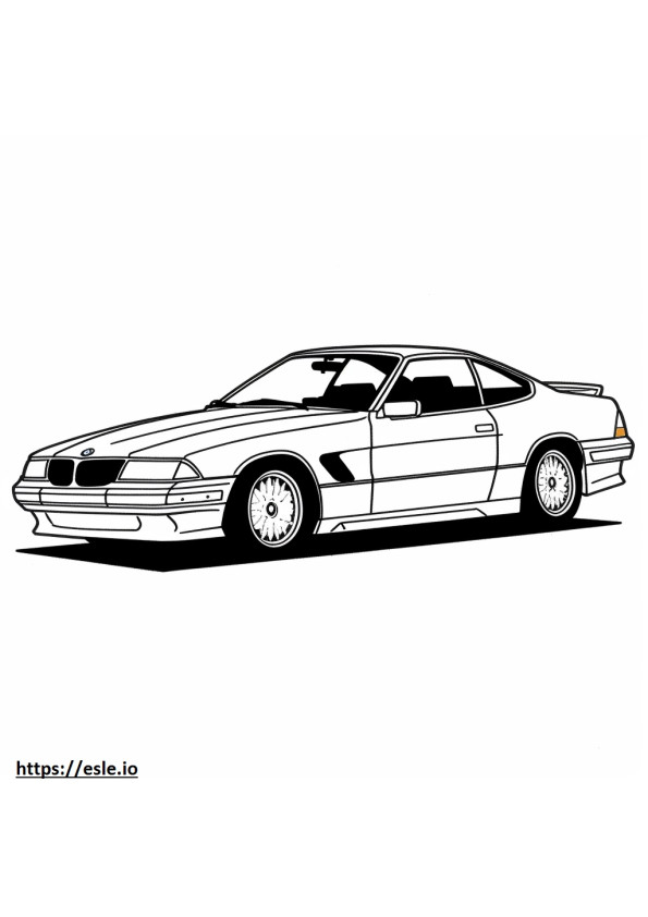 BMW 840i Coupé 2025 para colorir