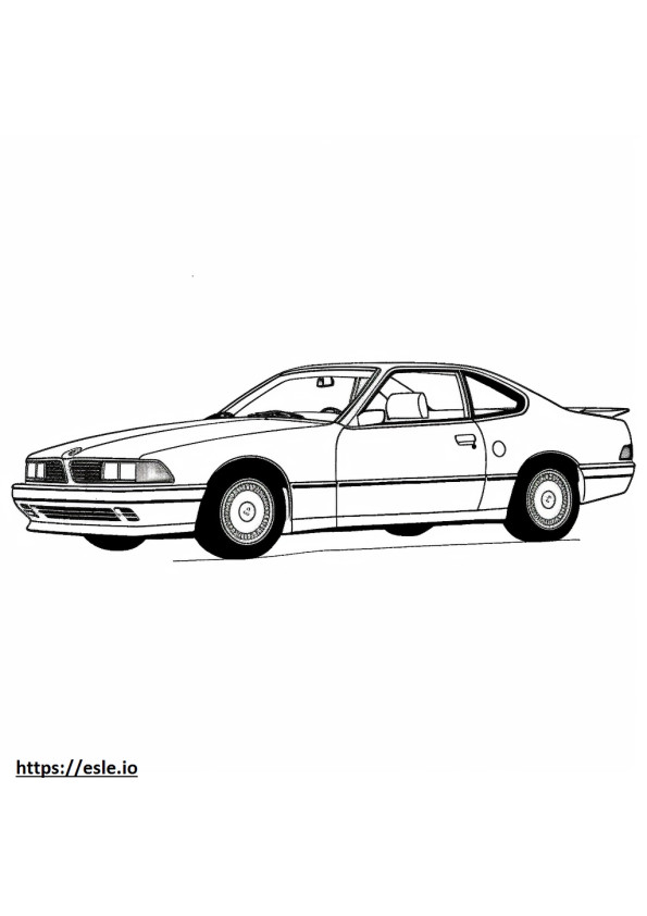 BMW 840i Coupe 2025 coloring page