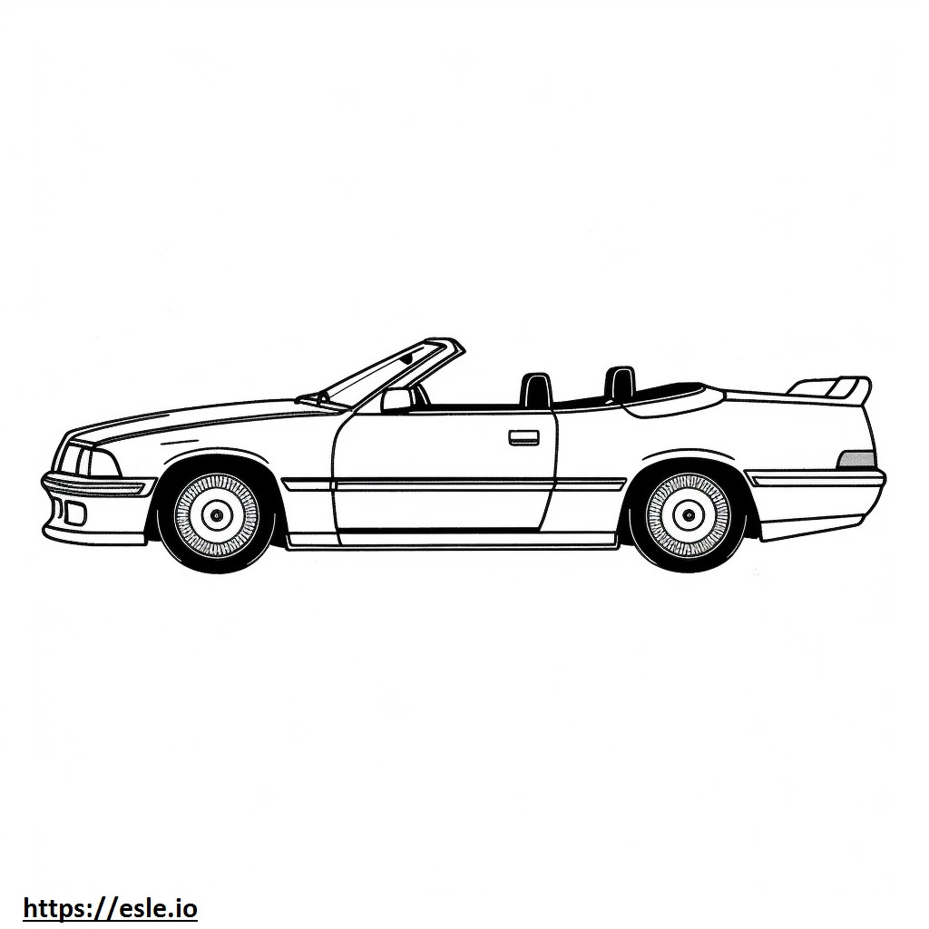 BMW 840i Cabrio 2025 ausmalbild