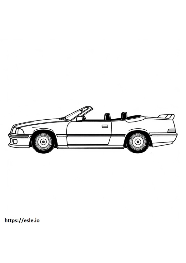 BMW 840i Cabrio 2025 ausmalbild