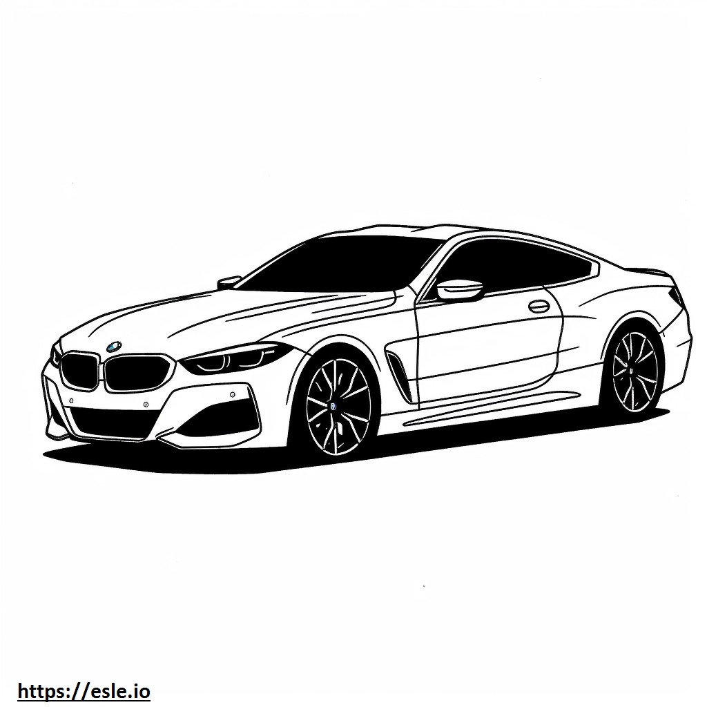 BMW M850i xDrive Coupe 2025 kolorowanka