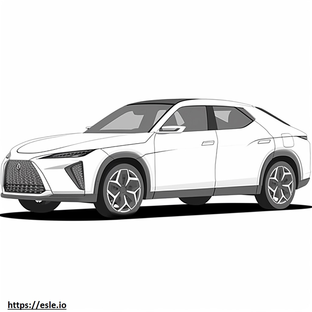 Lexus UX 300 jam 2025 gambar mewarnai